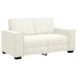 Preview: 2-Sitzer-Sofa Creme 120 cm Samt