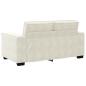 Preview: 2-Sitzer-Sofa Creme 120 cm Samt