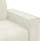 Preview: 2-Sitzer-Sofa Creme 120 cm Samt