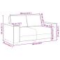Preview: 2-Sitzer-Sofa Dunkelgrau 120 cm Samt