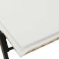 Preview: Sonnenliege mit Auflage Beige Poly Rattan