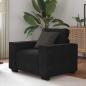 Preview: ARDEBO.de - Sessel Schwarz 59 cm Samt