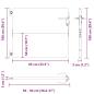 Preview: Gartentor 85x100 cm Cortenstahl