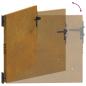Preview: Gartentor 85x100 cm Cortenstahl