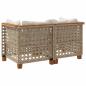 Preview: Garten-Ecksofas mit Kissen 2 Stk. Beige Poly Rattan