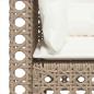 Preview: Garten-Ecksofas mit Kissen 2 Stk. Beige Poly Rattan