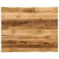 Preview: ARDEBO.de - Tischplatte mit Baumkante 100x80x3,8 cm Raues Mango Massivholz