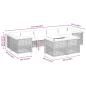Preview: 9-tlg. Garten-Sofagarnitur mit Kissen Beige Poly Rattan
