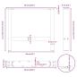 Preview: Couchtischbeine Naturstahl 2 Stk. 60x(42-43) cm Stahl
