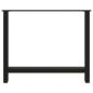 Preview: Couchtischbeine Schwarz 2 Stk. 90x(72-73) cm Stahl