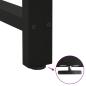 Preview: Couchtischbeine Schwarz 2 Stk. 90x(72-73) cm Stahl