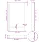 Preview: Couchtischbeine Naturstahl 2 Stk. 60x(90-91) cm Stahl