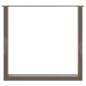 Preview: Couchtischbeine U-Form 3 Stk. Naturstahl 80x(72-73) cm Stahl