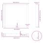 Preview: Couchtischbeine U-Form 3 Stk. Naturstahl 80x(72-73) cm Stahl