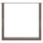 Preview: Esstischbeine U-Form 2 Stk. Naturstahl 90x(72-73) cm Stahl