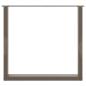 Preview: Couchtischbeine U-Form 3 Stk. Naturstahl 90x(72-73) cm Stahl