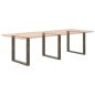 Preview: Couchtischbeine U-Form 3 Stk. Naturstahl 90x(72-73) cm Stahl