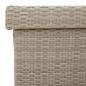 Preview: Gartentruhe mit Rollen Hellgrau 160x55x75 cm Poly Rattan