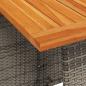 Preview: 5-tlg. Garten-Essgruppe mit Kissen Grau Poly Rattan