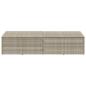 Preview: Garten-Auflagenbox Hellgrau 220x50x58 cm Poly Rattan