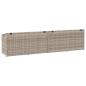Preview: Garten-Auflagenbox Hellgrau 220x50x58 cm Poly Rattan