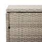 Preview: Garten-Auflagenbox Hellgrau 220x50x58 cm Poly Rattan
