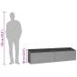 Preview: Garten-Auflagenbox Hellgrau 220x50x58 cm Poly Rattan