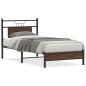 Preview: Bettgestell ohne Matratze Braun Eiche 90x190 cm Holzwerkstoff