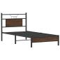 Preview: Bettgestell ohne Matratze Braun Eiche 90x190 cm Holzwerkstoff
