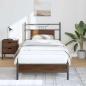 Preview: Bettgestell ohne Matratze Braun Eiche 90x190 cm Holzwerkstoff
