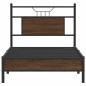 Preview: Bettgestell ohne Matratze Braun Eiche 90x190 cm Holzwerkstoff