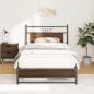 Preview: Bettgestell ohne Matratze Braun Eiche 100x200 cm Holzwerkstoff