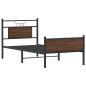 Preview: Bettgestell ohne Matratze Braun Eiche 75x190 cm Holzwerkstoff