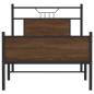 Preview: Bettgestell ohne Matratze Braun Eiche 75x190 cm Holzwerkstoff