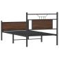 Preview: Bettgestell ohne Matratze Braun Eiche 75x190 cm Holzwerkstoff
