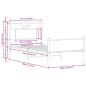 Preview: Bettgestell ohne Matratze Braun Eiche 75x190 cm Holzwerkstoff