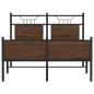 Preview: Bettgestell ohne Matratze Braun Eiche 120x200 cm Holzwerkstoff
