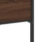 Preview: Metallbett ohne Matratze Braun Eichen-Optik 180x200 cm