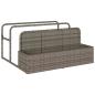 Preview: ARDEBO.de - Pool Aufbewahrungsbehälter Grau 110x100x57 cm Poly Rattan