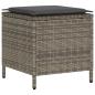 Preview: 6-tlg. Garten-Sofagarnitur mit Kissen Grau Poly Rattan