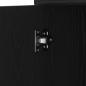 Preview: Badschrank Schwarz Eichen-Optik 30x30x183,5 cm Holzwerkstoff