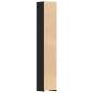 Preview: Badschrank Schwarz Eichen-Optik 30x30x183,5 cm Holzwerkstoff