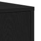 Preview: Badschrank Schwarz Eichen-Optik 30x30x183,5 cm Holzwerkstoff