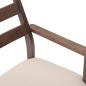 Preview: Esszimmerstühle mit Kissen 2 Stk. Braun Massivholz Gummibaum
