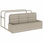 Preview: Pool Aufbewahrungsbehälter Hellgrau 110x100x57 cm Poly Rattan
