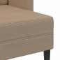 Preview: 2-Sitzer-Sofa mit Chaiselongue L-Form Cappuccino-Braun 125 cm