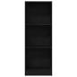 Preview: Bücherregal Schwarz Eichen-Optik 40x24x109 cm Holzwerkstoff