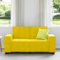 Preview: 2-Sitzer-Sofa Gelb 120 cm Samt