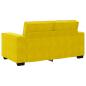 Preview: 2-Sitzer-Sofa Gelb 120 cm Samt
