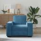Preview: Sessel Blau 59 cm Samt